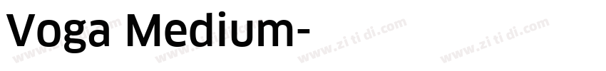 Voga Medium字体转换